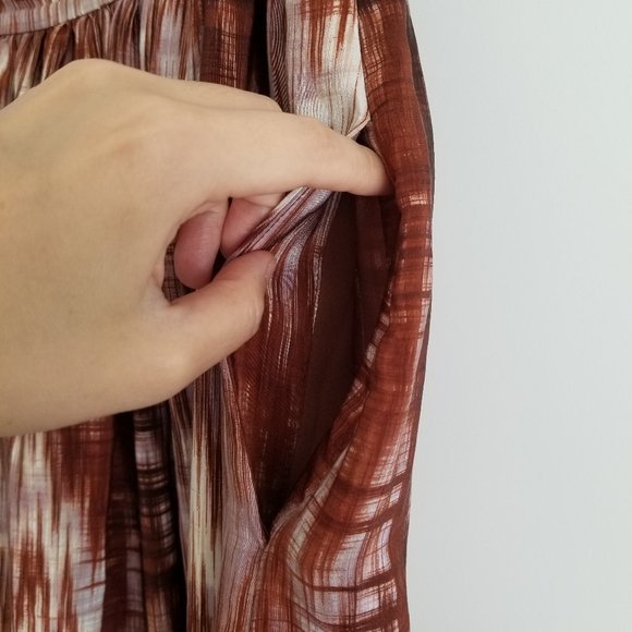 Elizabeth and James Boho Silk A-line Skirt - Picture 5 of 8